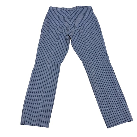 NEW Theory Womens Blue Stripes Straight Leg Dress Pants, Size 4 NWOT - Picture 2 of 11
